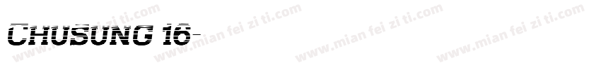 Chusung 16字体转换
